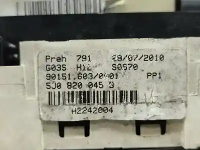 Автозапчасти б/у климат-контроль за skoda fabia i break (6y5) 1.2 gasolina 2004 5p ссылки oem iam 5j0820045b  