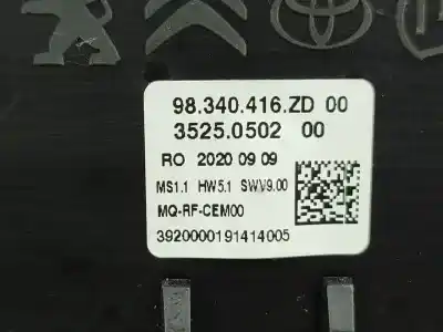 Second-hand car spare part climate control for citroen jumpy iii furgoneta (v_) 1.5 bluehdi 120 oem iam references 98340416zd  