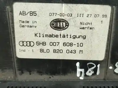 Автозапчасти б/у климат-контроль за audi a3 (8l1) 1.9 tdi ссылки oem iam 8l0820043m  