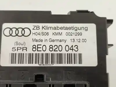 Автозапчасти б/у климат-контроль за audi a4 b6 (8e2) 1.9 tdi ссылки oem iam 8e0820043  