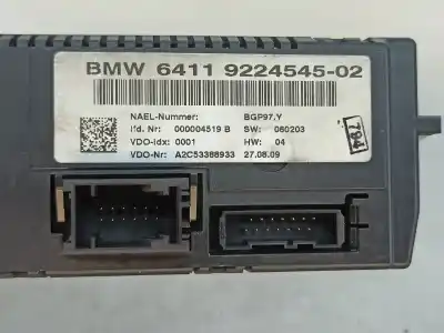 Peça sobressalente para automóvel em segunda mão comando de sofagem (chauffage / ar condicionado) por bmw x1 (e84) sdrive 20 d referências oem iam 64119224545  