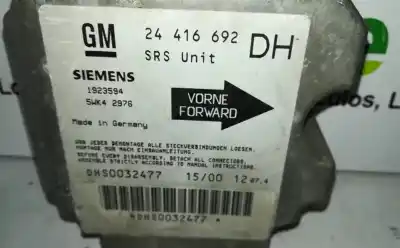 Second-hand car spare part airbag control unit for opel corsa b 10.5. 12. line gasolina 2000 5p oem iam references 24416692  