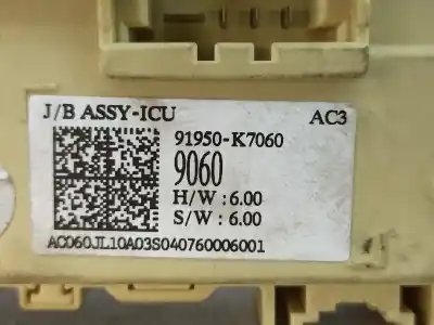 Автозапчасти б/у блок реле/предохранителей за hyundai i10 iii (ac3, ai3) 1.0 mpi ссылки oem iam 91950k7060  