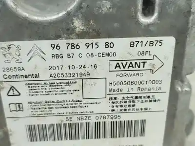 Автозапчастина б/у блок управління подушками безпеки для citroen ds4 (nx_) 1.6 hdi 115 посилання на oem iam 9678691580  