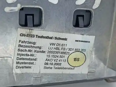 Peça sobressalente para automóvel em segunda mão grelha / difusor de ar por volkswagen phaeton (3d1, 3d2, 3d3, 3d4, 3d6, 3d7, 3d8, 3d9) 5.0 v10 tdi 4motion referências oem iam   