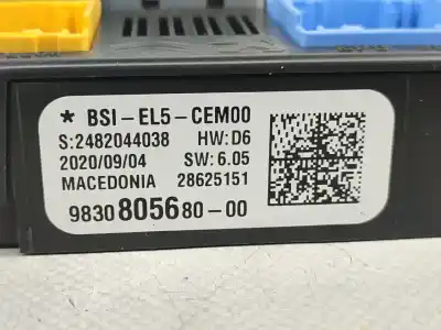 Автозапчасти б/у блок реле/предохранителей за citroen jumpy iii furgoneta (v_) 1.5 bluehdi 120 ссылки oem iam 9830805680  