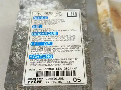 Автозапчастина б/у блок управління подушками безпеки для honda accord vii (cl, cn) 2.0 (cl7) посилання на oem iam 77960seag821m1  