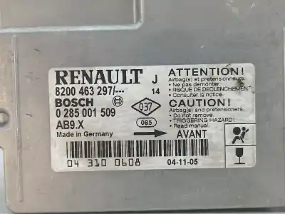 Автозапчастина б/у блок управління подушками безпеки для renault modus / grand modus (f/jp0_) 1.2 (jp0c jp0k fp0c fp0k fp0p jp0p jp0t) посилання на oem iam 8200463297  