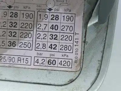 Автозапчасти б/у наружная крышка топлива за audi a3 (8l1) 1.9 tdi ссылки oem iam 1h0010092l  