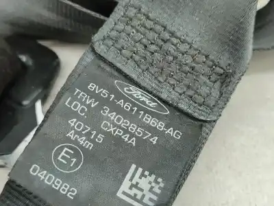 Автозапчастина б/у задній правий ремін безпеки для ford fiesta vi (cb1, ccn) 1.4 tdci посилання на oem iam 8v51a611b68ag  