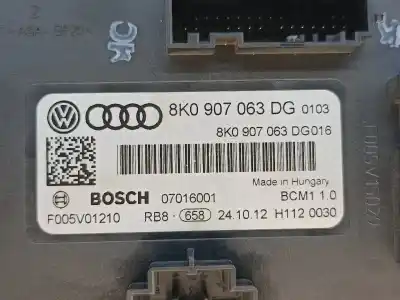 Second-hand car spare part fuse box unit for audi a4 b8 avant (8k5) 2.0 tdi oem iam references 8k0907063dg  