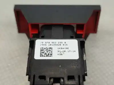 Peça sobressalente para automóvel em segunda mão interruptor 4 piscas - emergência por seat leon st (5f8) 1.6 tdi referências oem iam 5f0953235b  
