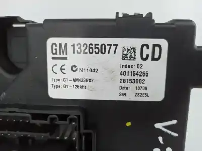 Second-hand car spare part fuse box unit for opel corsa d (s07) 1.3 cdti (l08 l68) oem iam references 13265077  