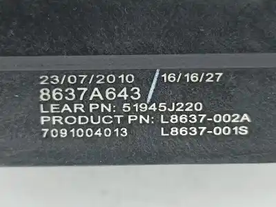 Автозапчасти б/у блок реле/предохранителей за mitsubishi outlander ii (cw_w) 1722 ak gasóleo 2011 5p ссылки oem iam 8637a643  