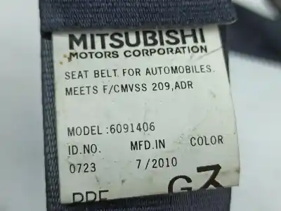 Автозапчасти б/у правый передний ремень безопасности за mitsubishi outlander ii (cw_w) 1722 ak gasóleo 2011 5p ссылки oem iam 6091406  