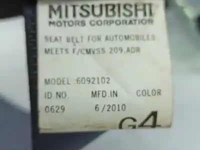 Автозапчасти б/у задний правый ремень безопасности за mitsubishi outlander ii (cw_w) 1722 ak gasóleo 2011 5p ссылки oem iam 6092102  