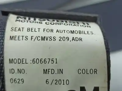 Автозапчасти б/у задний правый ремень безопасности за mitsubishi outlander ii (cw_w) 1722 ak gasóleo 2011 5p ссылки oem iam 3º fila  
