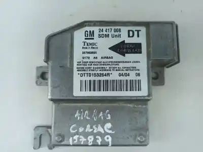 Second-hand car spare part AIRBAG CONTROL UNIT for OPEL CORSA C  OEM IAM references 24417008  