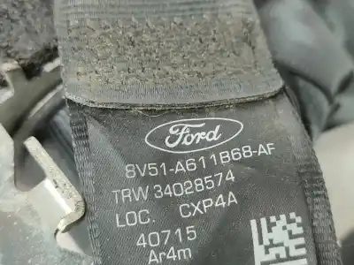 Peça sobressalente para automóvel em segunda mão cinto de segurança traseiro direito por ford fiesta vi (cb1, ccn) 1.25 referências oem iam 8v51a611b68af  