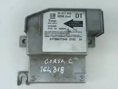 Second-hand car spare part AIRBAG CONTROL UNIT for OPEL CORSA C  OEM IAM references 24417008  