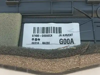 Pezzo di ricambio per auto di seconda mano griglia di aerazione per kia picanto (ja) 1.0 cat riferimenti oem iam   