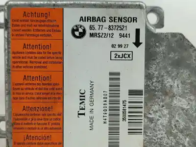 Second-hand car spare part airbag control unit for bmw 3 (e46) 320 d oem iam references 65778372521  