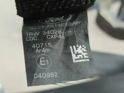Автозапчастина б/у задній правий ремін безпеки для ford fiesta vi (cb1, ccn) 1.25 посилання на oem iam 34028574  