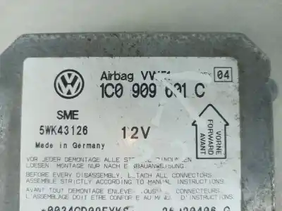 Автозапчасти б/у блок управления подушками безопасности за skoda fabia i hatchback (6y2) 1.4 16v gasolina 2022 5p ссылки oem iam 1c0909601c  