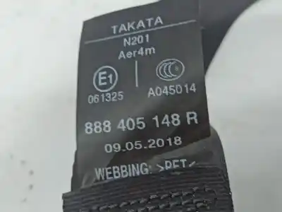 Автозапчастина б/у задній правий ремін безпеки для renault captur i (j5_, h5_) blue dci 95 посилання на oem iam 888405148r  