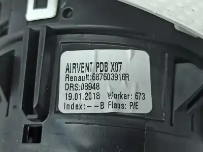 Автозапчасти б/у аэрационная решетка за renault twingo iii (bcm_) 1.0 sce 70 ссылки oem iam   