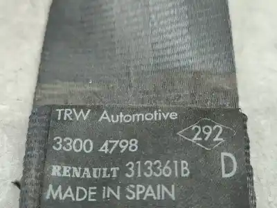 Second-hand car spare part front right seat belt for renault kangoo express (fc0/1_) d 65 1.9 (fc0e fc02 fc0j fc0n) oem iam references 33004798  