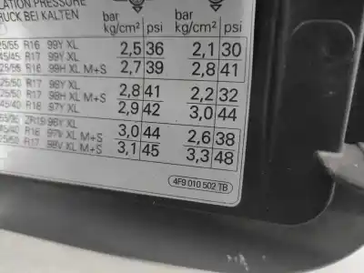 Peça sobressalente para automóvel em segunda mão tampa de combustível externa por audi a6 c6 avant (4f5) 3.0 tdi quattro referências oem iam 4f9010502tb  