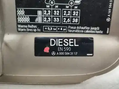 Автозапчасти б/у наружная крышка топлива за mercedes-benz classe a (w169) a 200 cdi (169.008. 169.308) gasóleo 2005 5p ссылки oem iam a0005843117  