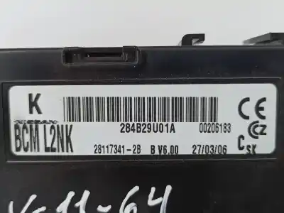 Second-hand car spare part fuse box unit for nissan note (e11, ne11) 1.5 dci oem iam references 284b29u01a  