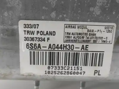 Автозапчасти б/у подушка безопасности передняя правая за ford fusion (ju_) 1.4 tdci ссылки oem iam 6s6aa044h30ae  