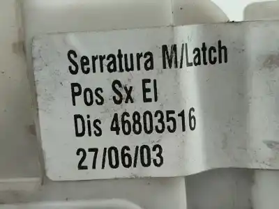 Автозапчасти б/у замок задней левой двери за fiat ii panda (169) (2003->) 1.2 ссылки oem iam 4pinos  