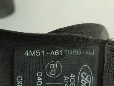 Peça sobressalente para automóvel em segunda mão cinto de segurança traseiro direito por ford focus ii (da_, hcp, dp) 1.6 tdci referências oem iam 4m51a611b68aj  