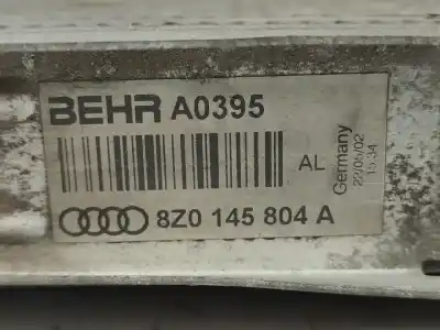 Peça sobressalente para automóvel em segunda mão intercooler por audi a2 (8z0) 1.4 tdi referências oem iam 8z0145804a   Peça sobressalente para automóvel em segunda mão intercooler por audi a2 (8z0) 1.4 tdi referências oem iam 8z0145804a