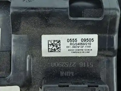 Second-hand car spare part center console for mini mini clubman (r55) cooper d oem iam references 51162752900  