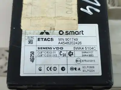 Second-hand car spare part fuse box unit for smart forfour (454) 1.1 (454.030) oem iam references mn901749  
