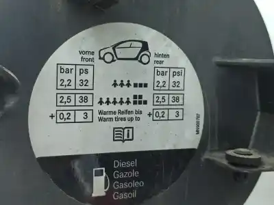 Second-hand car spare part outer fuel cap for smart forfour (454) 1.5 cdi (454.001) oem iam references a4547500006  