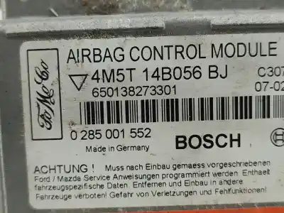 Автозапчастина б/у блок управління подушками безпеки для ford focus ii (da_, hcp, dp) 1.6 tdci посилання на oem iam 4m5t14b056bj  