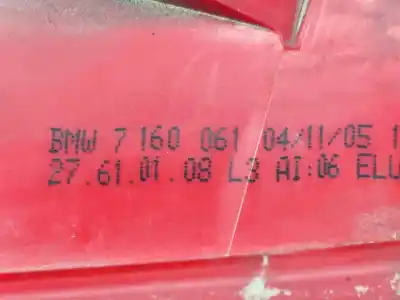 Second-hand car spare part left tailgate light for bmw 3 touring (e91) 325 d oem iam references 7160061  