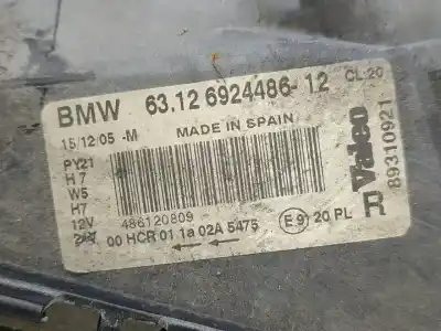Second-hand car spare part right headlight for bmw 1 (e87) 118 d oem iam references 63126924486  