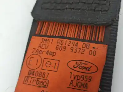 Second-hand car spare part front right seat belt for ford focus c-max (dm2) 1.8 tdci oem iam references 3m51r61294db  
