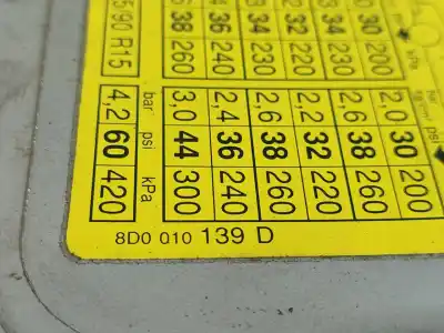 Автозапчастина б/у зовнішній пливний колпак для audi a4 b5 avant (8d5) 1.9 tdi посилання на oem iam 8d0010139d  