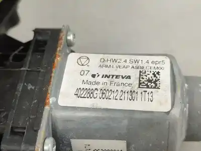 Second-hand car spare part rear right window regulator for citroen ds5 (kf_) 1.6 hdi 110 gasóleo 2012 5p oem iam references 402288g  