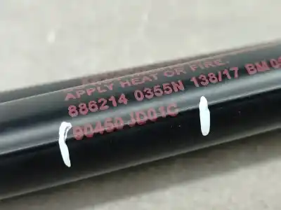 Second-hand car spare part tailgate gas strut for nissan qashqai / qashqai +2 i (j10, nj10, jj10e) 2.0 oem iam references 90450jd01c  