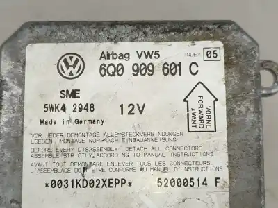 Автозапчасти б/у блок управления подушками безопасности за skoda fabia i break (6y5) 1.4 gasolina 2002 5p ссылки oem iam 6q0909601c  