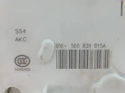 Автозапчастина б/у замок дверей заднього лівого для skoda octavia iii break (5e5) 1528 ak gasóleo 2015 5p посилання на oem iam 5e0839015a  